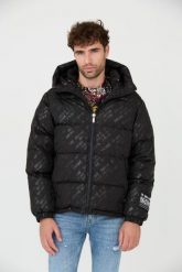 JUST CAVALLI Czarna kurtka R Print Logo. Czarne kurtki Just Cavalli, l, bez wzorów, bez kaptura. W wyprzedaży za 1,959.99 zł.