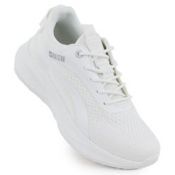 Półbuty sportowe męskie sneakersy białe Big Star RR174270. Białe eleganckie półbuty bez wzorów, bez obcasa, bez zapięcia. W wyprzedaży za 228.22 zł.