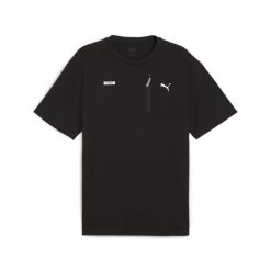 Koszulka Sportowa Męska Puma Desert Road. Czarne t-shirty sportowe Puma, bez wzorów, bez ramiączek, na jogę i pilates. Za 99.99 zł.