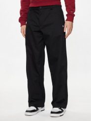 Champion Spodnie materiałowe 220013 Czarny Wide Fit. Czarne spodnie materiałowe Champion, l, bez wzorów, z bawełny. Za 239.99 zł.