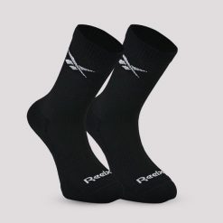 Skarpetki fitness Reebok wysokie 3 pary. Skarpetki sportowe Reebok, bez wzorów, z bawełny. Za 47.99 zł.