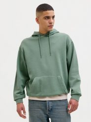 Jack&Jones Bluza Charge 12268272 Zielony Loose Fit. Zielone bluzy Jack&Jones, m, bez wzorów, z bawełny, bez kaptura. Za 79.99 zł.