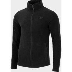 Polar męski PLM302 - głęboka czerń. Brązowe bluzy z polaru 4F, m, bez wzorów, z materiału, bez kaptura. Za 99.99 zł.