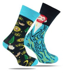 Skarpetki Bawełniane - Tematyczne - Asymetryczne, van Gogh. Skarpety His Story, bez wzorów, z bawełny. Za 29.99 zł.