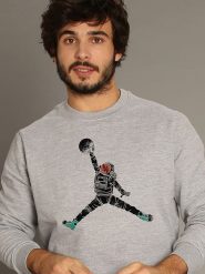 WOOOP Bluza "Space Dunk" w kolorze szarym rozmiar: L. Szare bluzy Wooop, l, bez wzorów, z bawełny, bez kaptura. Za 121.51 zł.