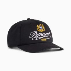 Czapka z daszkiem unisex Puma REPRESENT czarna 02660001. Czarne czapki z daszkiem Puma, bez wzorów. Za 156.99 zł.