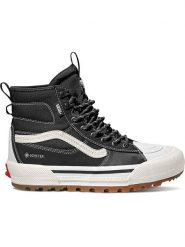 Vans Sneakersy "SK8-Hi" w kolorze czarno-białym rozmiar: 39. Czarne buty sportowe casual Vans, bez wzorów, z gore-texu, bez zapięcia. Za 498.95 zł.