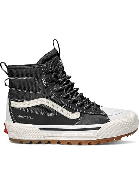 Vans Sneakersy "SK8-Hi" w kolorze czarno-białym rozmiar: 40. Czarne buty sportowe casual Vans, bez wzorów, z gore-texu, bez zapięcia. Za 496.45 zł.