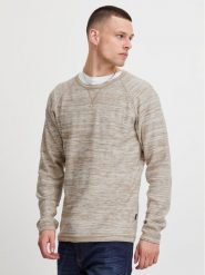 Blend Sweter 20715849 Beżowy Regular Fit. Brązowe swetry rozpinane Blend, m, bez wzorów, z bawełny, bez kołnierzyka, bez ramiączek. Za 49.99 zł.