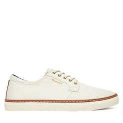 Półbuty Gant. Brązowe eleganckie półbuty GANT, bez wzorów, bez obcasa, bez zapięcia. Za 379.99 zł.