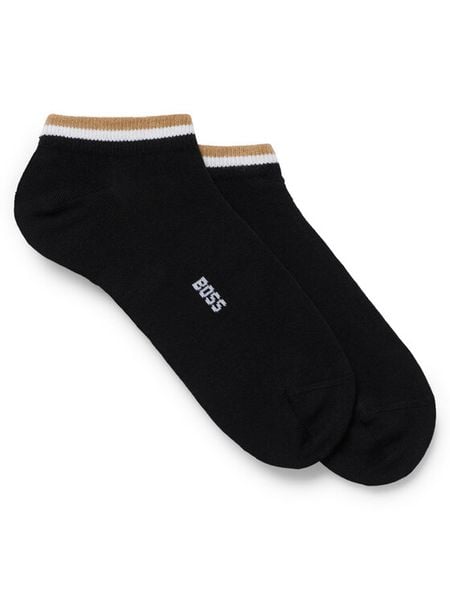 BOSS Skarpety krótkie 50491192 Czarny. Czarne skarpety Boss, bez wzorów, z bawełny. Za 59.99 zł.