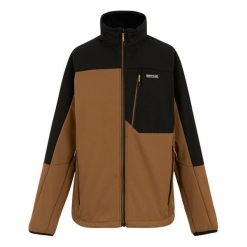 Męska Kurtka Soft Shell Mountdale. Brązowe kurtki Regatta, m, bez wzorów, bez kaptura. Za 166.99 zł.