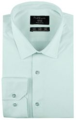 Jednokolorowa, Bawełniana Koszula o Prostym Kroju - Miętowa. Zielone koszule Pazzani, bez wzorów, z bawełny, bez kołnierzyka, bez ramiączek. Za 169.00 zł.