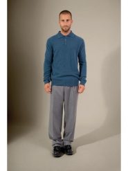 Perfect Cashmere Kaszmirowy sweter w kolorze niebieskim rozmiar: XL. Niebieskie swetry nierozpinane Perfect Cashmere, xl, bez wzorów, z kaszmiru, bez kołnierzyka, bez ramiączek. Za 347.99 zł.