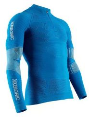 X-Bionic Koszulka w kolorze niebieskim do biegania rozmiar: L. Niebieskie t-shirty sportowe X BIONIC, bez wzorów, z materiału, bez ramiączek, do biegania. Za 440.28 zł.