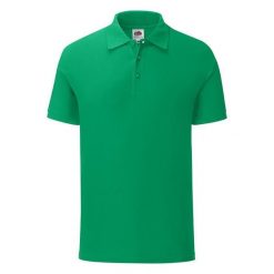 Koszulka Polo Męska Iconic. Zielone koszulki polo sportowe Fruit of the Loom, m, bez wzorów, bez kołnierzyka, bez ramiączek. Za 57.99 zł.