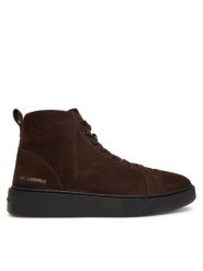 KARL LAGERFELD Sneakersy Flint II KL53353L Brązowy. Brązowe buty sportowe casual KARL LAGERFELD, bez wzorów, ze skóry, bez zapięcia. Za 729.99 zł.