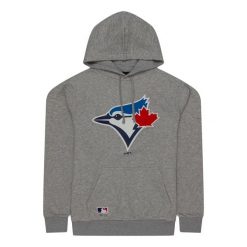 Bluza z kapturem Blue Jays Nos MLB Regular. Szare bluzy New Era, m, bez wzorów, z kapturem. Za 252.95 zł.