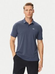 Under Armour Polo Pique 6012303 Granatowy Regular Fit. Niebieskie koszulki polo Under Armour, m, bez wzorów, z syntetyku, bez kołnierzyka, bez ramiączek. Za 199.99 zł.