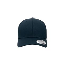 Bawełniana czapka Flexfit Retro. Niebieskie czapki z daszkiem FLEXFIT, bez wzorów, z bawełny. Za 134.00 zł.