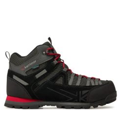 Trekkingi Karrimor. Czarne botki sznurowane Karrimor, bez wzorów, bez obcasa, bez zapięcia. Za 299.99 zł.