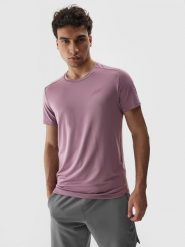 4F Koszulka treningowa regular szybkoschnąca męska M. Czerwone t-shirty 4F, m, bez wzorów, z dzianiny, bez kołnierzyka, bez ramiączek. Za 129.99 zł.