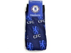 Skarpety Chelsea FC Londyn - licencjonowane. Niebieskie skarpety CHELSEA, bez wzorów, z bawełny. Za 53.99 zł.
