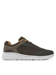 Geox Sneakersy U Klaiver U55LBB 06K9J C3009 Khaki. Brązowe buty sportowe casual Geox, bez wzorów, z materiału, bez zapięcia. Za 379.99 zł.