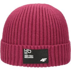 Czapka męska CAM203 - burgund. Czapki zimowe marki 4F. W wyprzedaży za 14.99 zł.