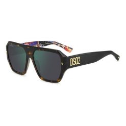 Okulary przeciwsłoneczne męskie DSQUARED2 D2 0128/S 2VM, rozmiar 58 mm. Zielone okulary przeciwsłoneczne Dsquared. Za 1,243.65 zł.
