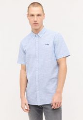 MĘSKA KOSZULA MUSTANG Berkeley Faded Denim 1015242 5124. Koszule Mustang, m, bez wzorów, z denimu, bez kołnierzyka, bez ramiączek. Za 99.99 zł.