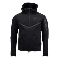 Bluza z Kapturem I Suwakiem Na Całej Długości Tech Fleece Rozmiar M Czarny - HV…. Czarne bluzy z kapturem Nike, m, bez wzorów, z bawełny, z kapturem. Za 530.45 zł.