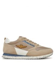 Aeronautica Militare Sneakersy 251SC288CT3545 Beżowy. Brązowe buty sportowe casual Aeronautica Militare, bez wzorów, ze skóry, bez zapięcia. Za 439.99 zł.