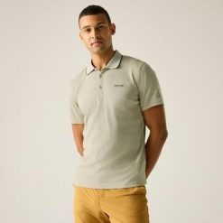 Męska koszulka polo Maverik V Quick Drying. Brązowe koszulki polo Regatta, m, bez wzorów, z poliesteru, bez kołnierzyka, bez ramiączek. Za 89.99 zł.