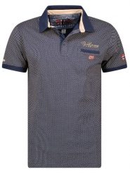 Geographical Norway Koszulka polo "Kingdom" w kolorze granatowym rozmiar: S. Niebieskie koszulki polo Geographical Norway, s, bez wzorów, z bawełny, bez kołnierzyka, bez ramiączek. Za 92.42 zł.