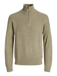 Jack & Jones Sweter w kolorze beżowym rozmiar: XL. Brązowe swetry nierozpinane Jack & Jones, xl, bez wzorów, z bawełny, bez kołnierzyka, bez ramiączek. Za 109.95 zł.