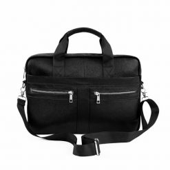Duża skórzana męska torba na laptopa i dokumenty Solier SL45 Milo czarny. Czarne torby na laptopa . Za 329.00 zł.