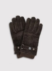 PAKO LORENTE – Brązowe zamszowe rękawiczki. Brązowe rękawiczki Pako Lorente, bez wzorów, z poliesteru. Za 139.99 zł.