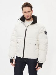 Calvin Klein Jeans Kurtka zimowa J30J324064 Biały Relaxed Fit. Białe kurtki Calvin Klein Jeans, na zimę, l, bez wzorów, z jeansu, bez kaptura. Za 709.99 zł.
