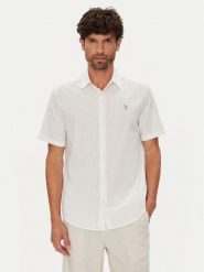 U.S. Polo Assn. Koszula MUP3254 Biały Regular Fit. Białe koszule U.S. Polo Assn., m, bez wzorów, z bawełny, bez kołnierzyka, bez ramiączek. Za 269.99 zł.