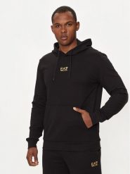 EA7 Emporio Armani Bluza 8NPM32 PJVRZ 0208 Czarny Regular Fit. Czarne bluzy EA7 Emporio Armani, m, bez wzorów, z bawełny, bez kaptura. Za 259.99 zł.