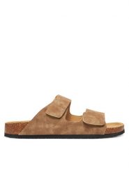 Jack&Jones Klapki Jfwcentral 12257218 Brązowy. Brązowe klapki Jack&Jones, ze skóry. Za 139.99 zł.