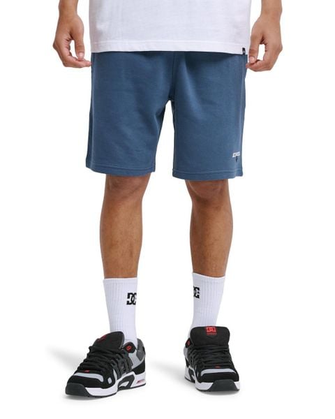 Spodenki dresowe dla Mężczyzn VANTURA Niebieski. Niebieskie krótkie spodenki sportowe DC Shoes, m, bez wzorów, z bawełny. Za 239.99 zł.