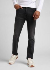 Męskie Spodnie Jeansowe Lee Daren Zip Fly Asphalt Rocker L707ADER 112322224, W40 L34. Czarne spodnie materiałowe Lee, na imprezę, l, bez wzorów, z bawełny, klasyczne. Za 249.99 zł.