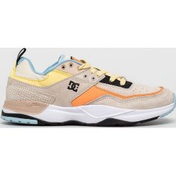 DC - Buty. Brązowe buty sportowe casual DC, bez wzorów, z gumy, z okrągłym noskiem, bez zapięcia. Za 399.90 zł.