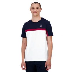 Koszulka Le Coq Sportif Tri SP N°2. Białe t-shirty sportowe le coq sportif, bez wzorów, bez ramiączek. Za 194.50 zł.