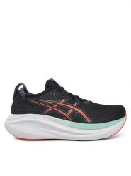 Asics Buty do biegania Gel-Nimbus 27 1011B958 Czarny. Czarne buty do biegania ASICS, bez wzorów, z materiału, bez zapięcia, do biegania. Za 899.99 zł.