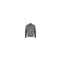 VAUDE Livigno Halfzip II męski polar army green. Zielone bluzy z polaru Vaude, m, bez wzorów, z polaru, bez kaptura. Za 289.25 zł.