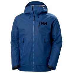 Wodoodporna kurtka Helly Hansen Odin Mountain Infinity Shell. Niebieskie kurtki przeciwdeszczowe Helly Hansen, na zimę, m, bez wzorów, bez kaptura. W wyprzedaży za 2,573.50 zł.