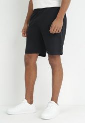 Czarne Szorty z Regulowanym Stanem i Gumką w Pasie Dolola. Czarne szorty Born2be, m, bez wzorów, z tkaniny, sportowe. Za 79.99 zł.